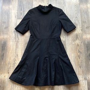 COS Wool Cashmere Blend Mock Neck Dress